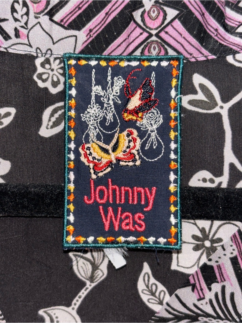 Johnny Was Black Edina Fringe Blouse XLarge - Picture 12 of 13